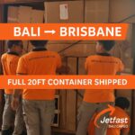 Bali to Brisbane container shipping