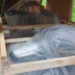 Motorbike export crating in Bali for shipping to Melbourne Australia